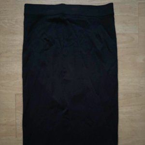 Thalian Black Spandex Pencil Skirt